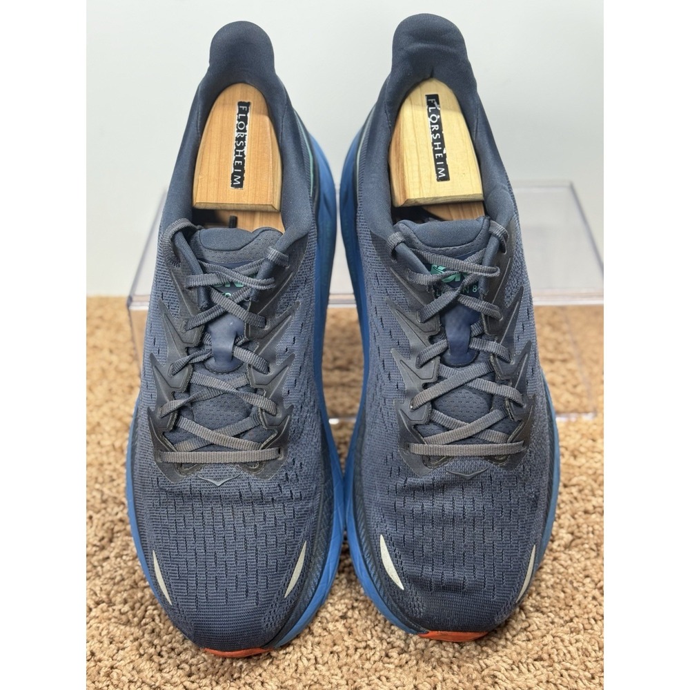 Hoka One One Navy Blue Teal Men's Athletic Shoes - Picture 3 of 13